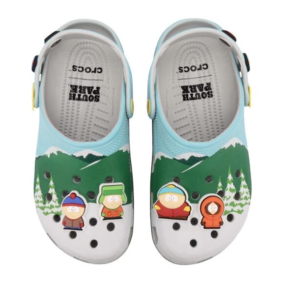 Crocs Adult South Park Multi Classic Clogs. Size M10/W12. NIB.